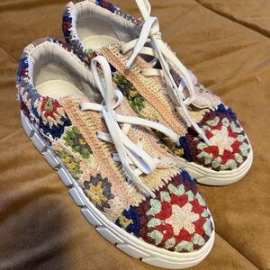 Free People Catch Me if You Can Crochet Sneakers